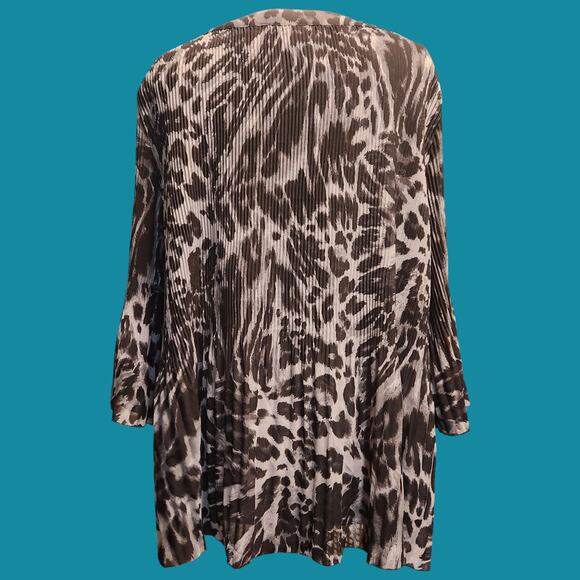 Just My Size Animal Print Blouse Size 3X - Picture 2 of 6